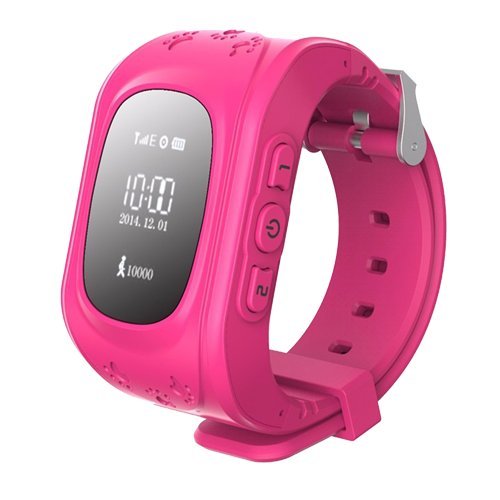 Pink Color Kids Precise GPS Tracking Smartwatch