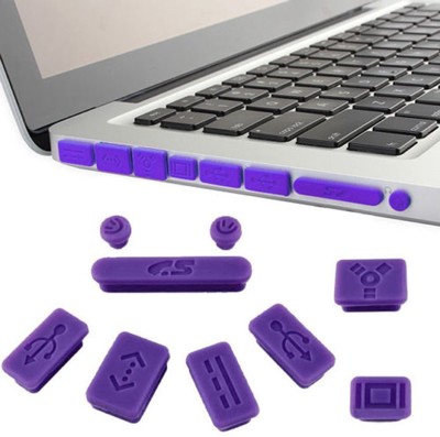 13-Inch Rubberized Hard Case, Silicone Keyboard Guard And Anti dust Ports With Retina Display Shell Covers Combo Set