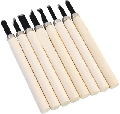 8 Pcs Wood Carving Hand Chisels And Pottery Tools Set