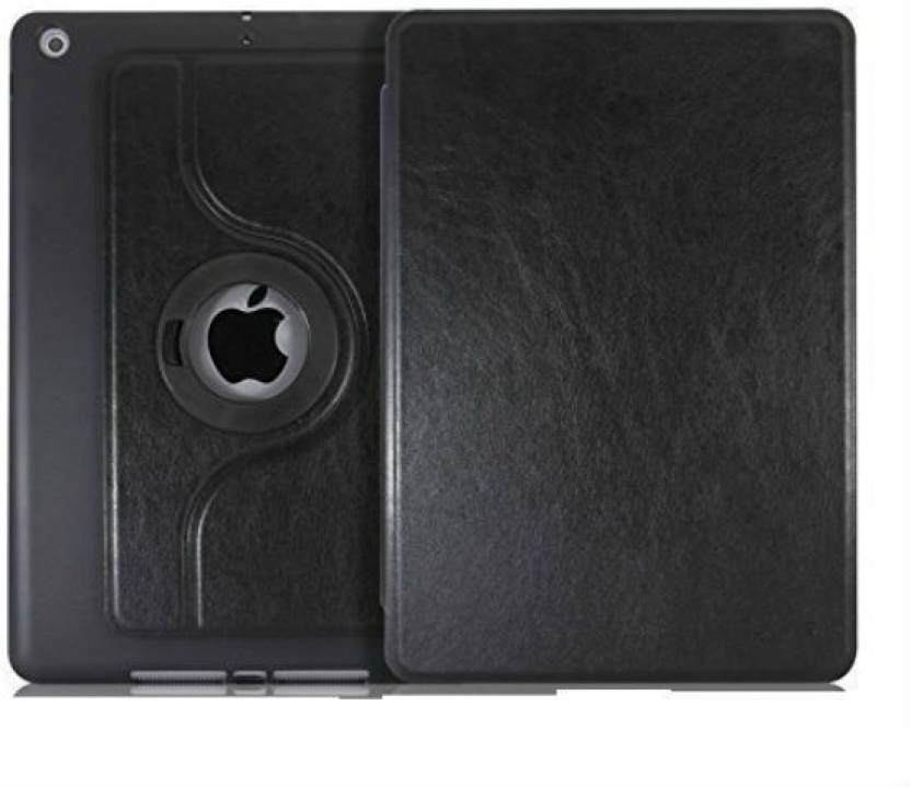 Black 360 Degree Leather Case Cover for Apple Ipad Air