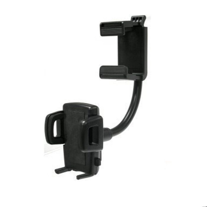 Car Rear View Mirror Universal Mobile Mount Holder With Flexible Goose Neck