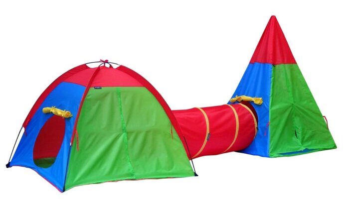 Dome Tepee Pop Up Tent & Tunnel Adventure Play Set.