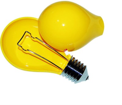 Modern Light Bulb Design Yellow Plastic Ashtray