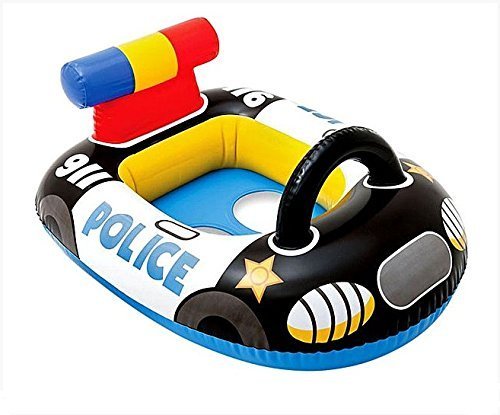 Police Car Shape Swim Pool Water Float Ring Cruiser