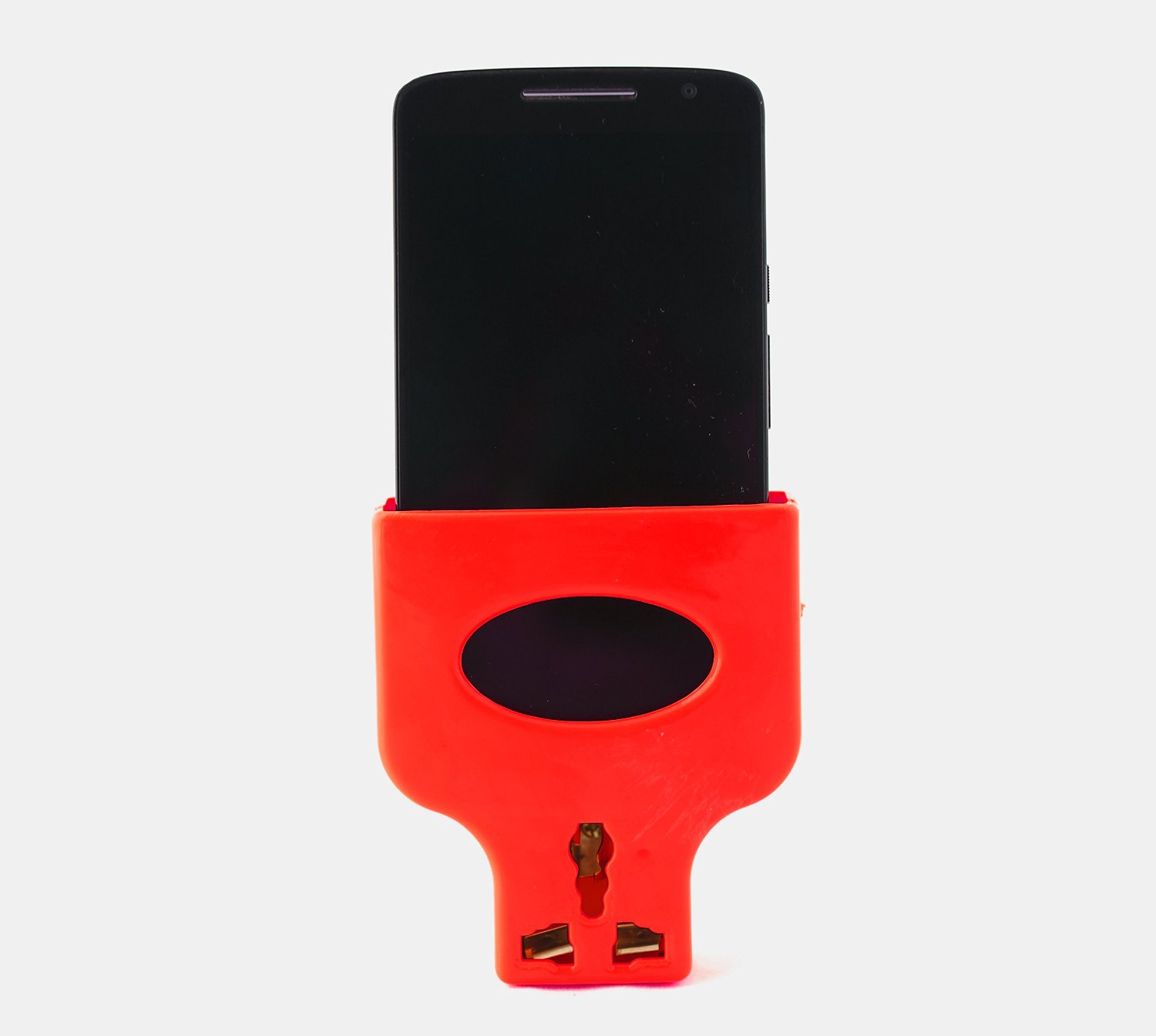 Shelf Plug Red Holder Mobile Wall Stand Charger