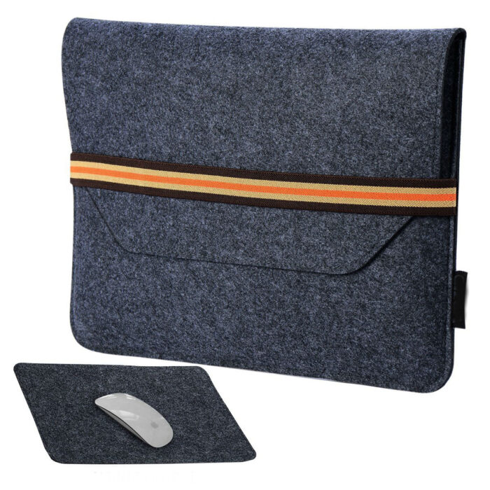Slate Grey 11.6 inch Protective Felt Laptop Sleeve