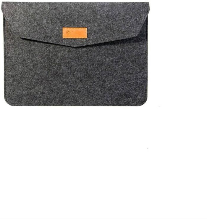 Slate Grey Felt Laptop Sleeve for 15-Inch MacBook Pro & Retina