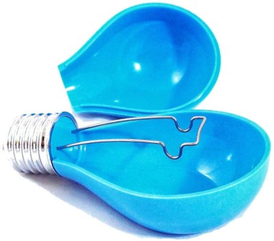 Stylish Light Bulb Design Blue Plastic Ashtray