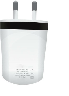 White 2.1 Dual Usb Charger