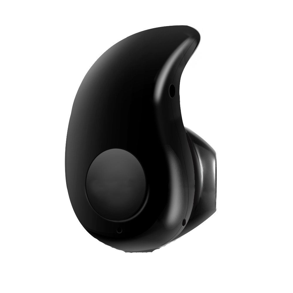 Black Wireless Invisible Bluetooth Mini Earphone Earbud Headset