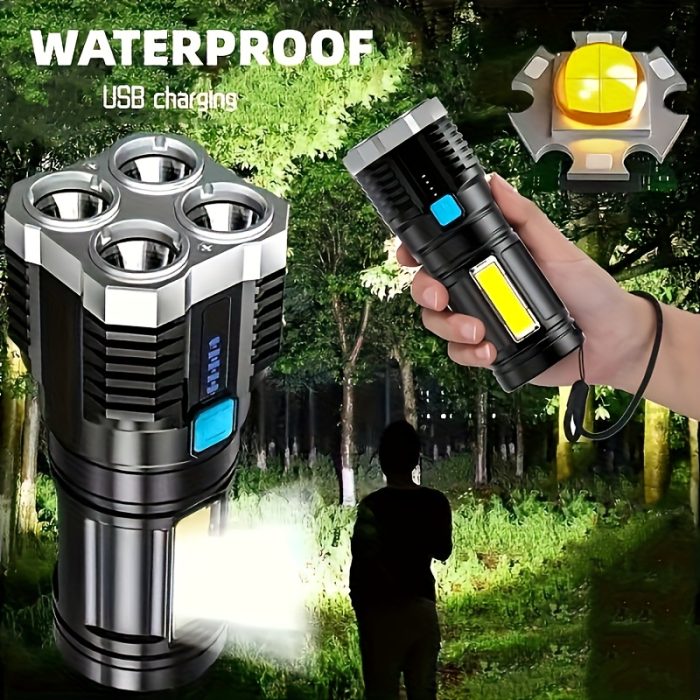 USB Rechargeable LED Torch Zahuu.com